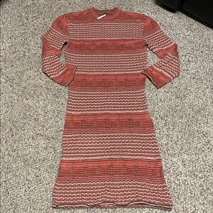 Free people Striped 3/4 sleeve Knit Dress